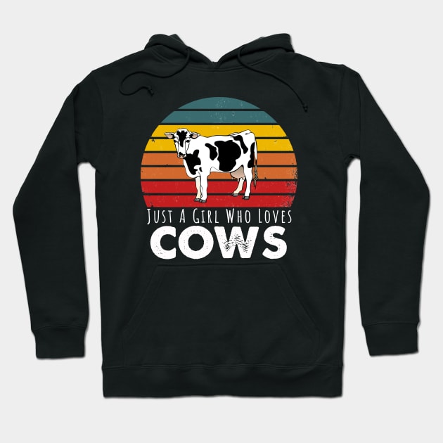 Just A Girl Who Loves Cows Hoodie by Happysphinx